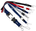 Swivel White Lanyard Flash Drive Password Protection Full Color