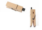 Storage 32G Bamboo USB Flash Drive Memory Stick Clothespin Shaped