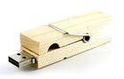 Storage 32G Bamboo USB Flash Drive Memory Stick Clothespin Shaped